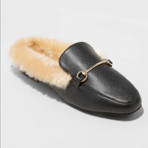 NEWW Faux Fur Mules/Loafer